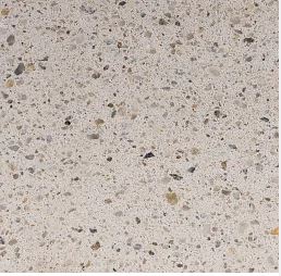 A close-up view of the Architec Smooth Charcoal surface reveals small bits of aggregate embedded within the charcoal-gray cement matrix, creating a natural, rough pattern. The contrast offers an intriguing architectural element to what might otherwise seem simply smooth.